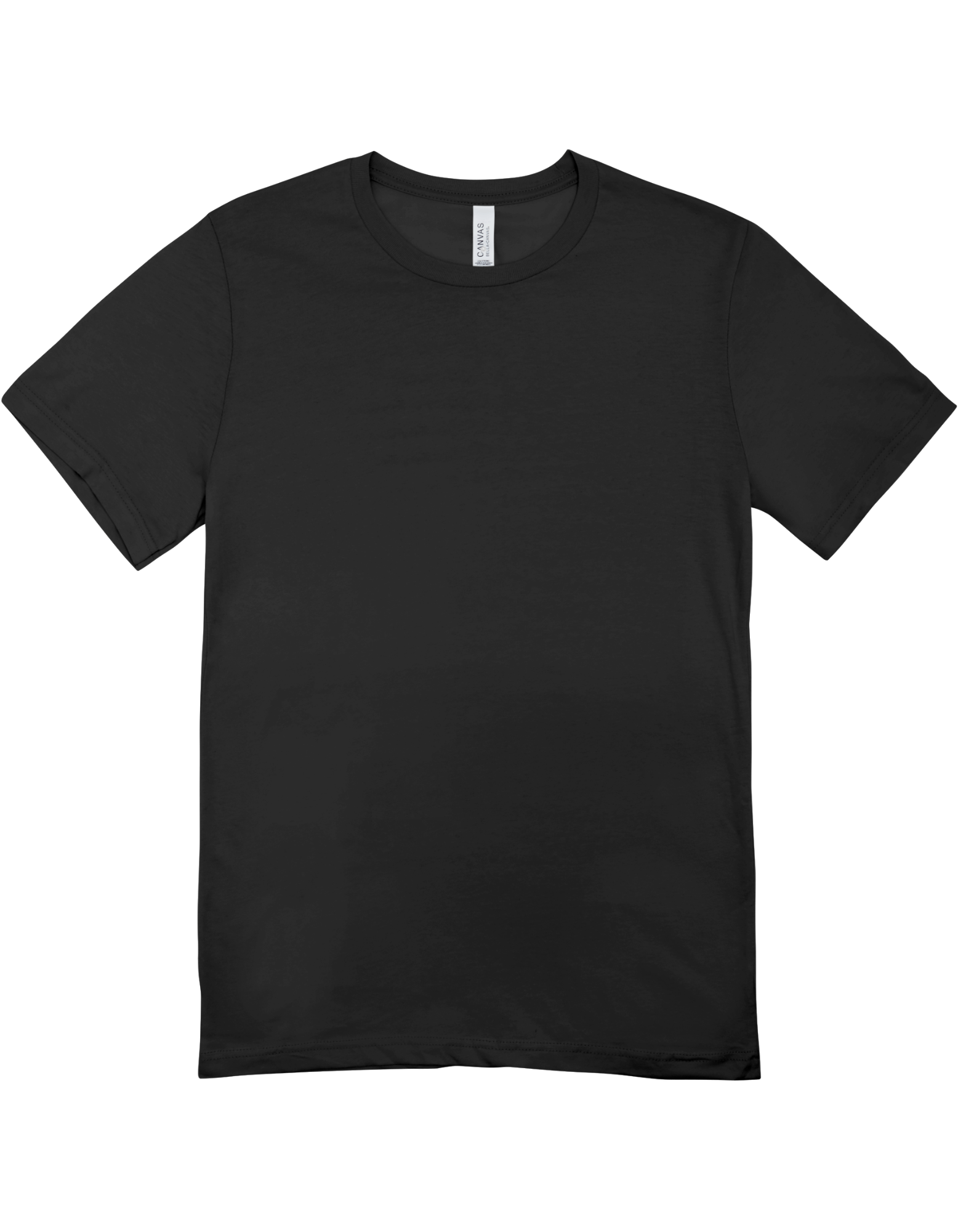 Solid Black Cotton Tee