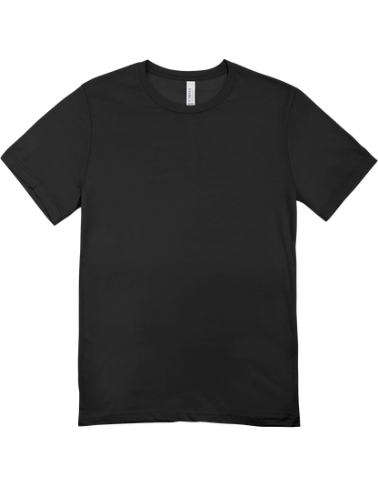 Solid Black Cotton Tee