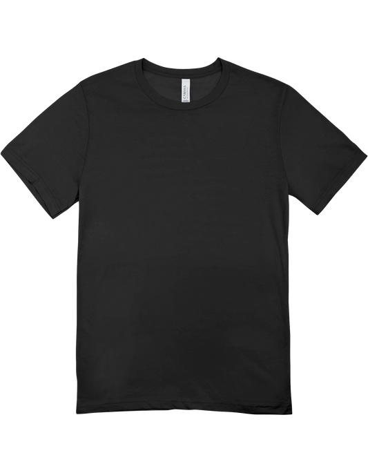 Solid Black Cotton Tee