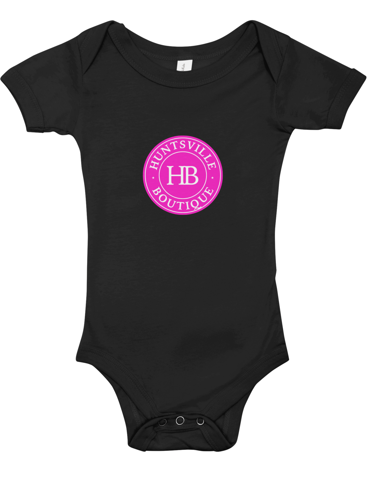 Black & pink HB onesie