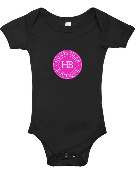 Black & pink HB onesie