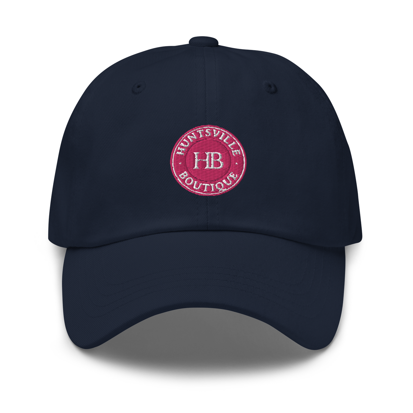 Navy hat & pink HB logo