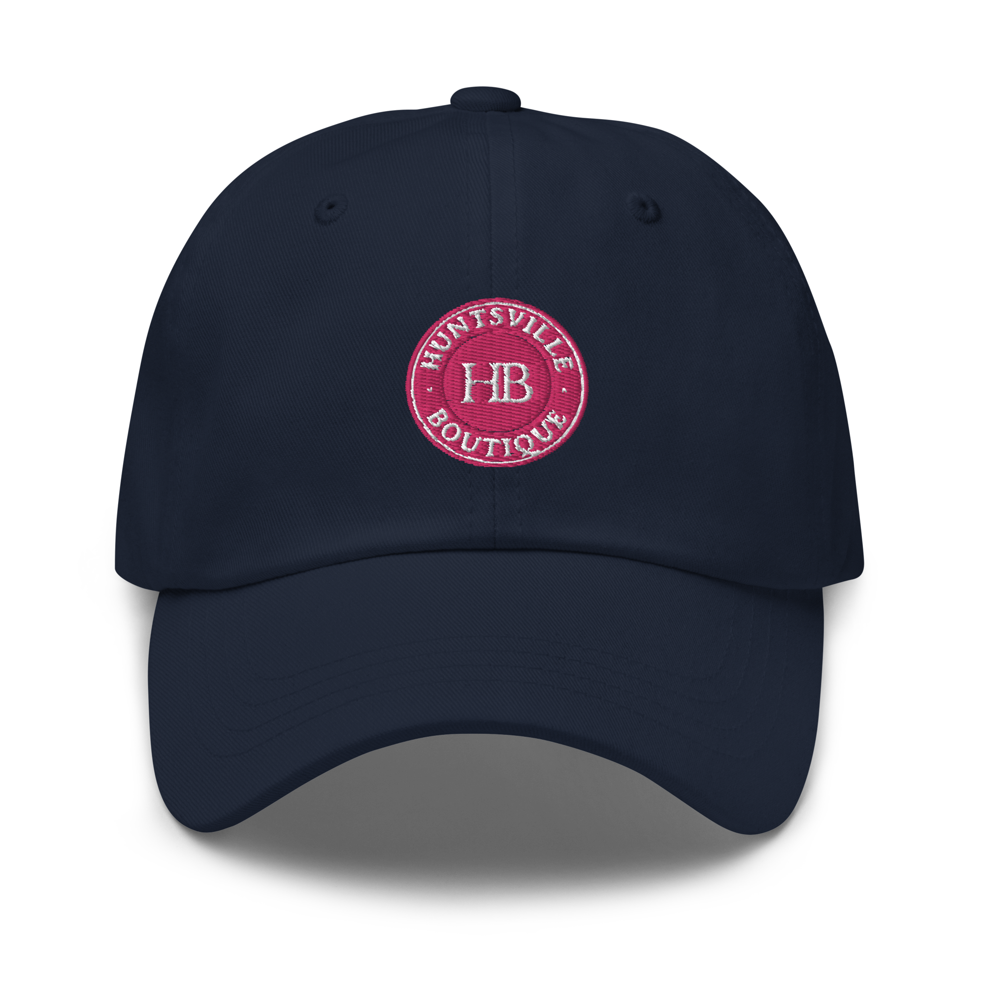Navy hat & pink HB logo