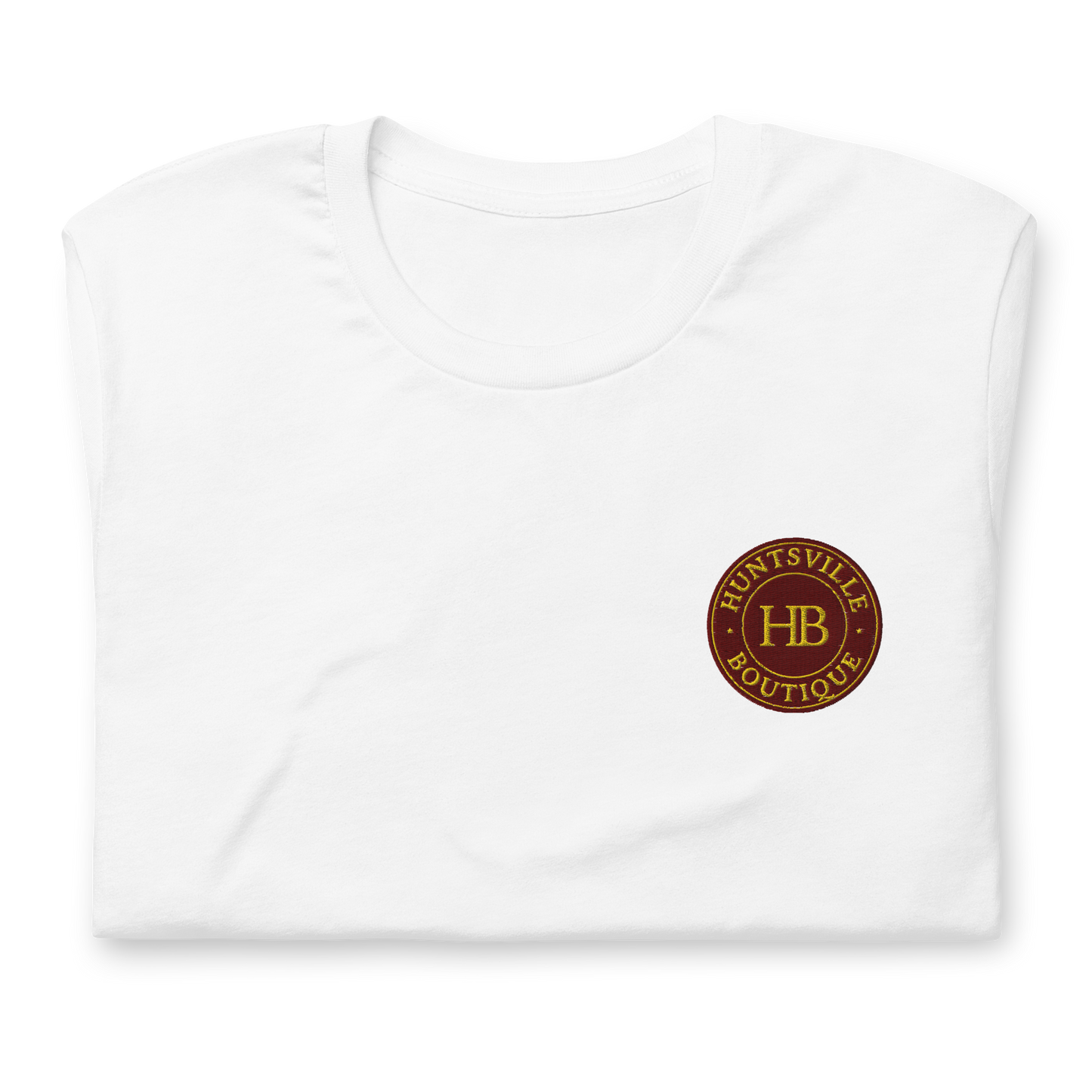 White with maroon & gold logo