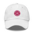White hat & pink HB logo