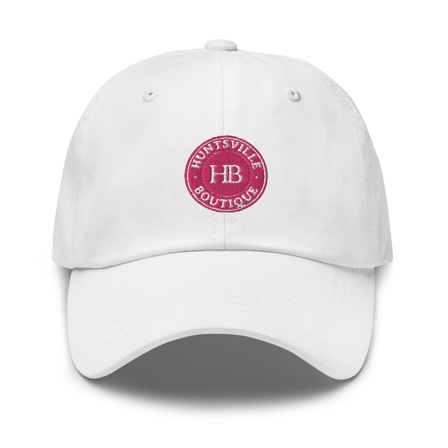 White hat & pink HB logo