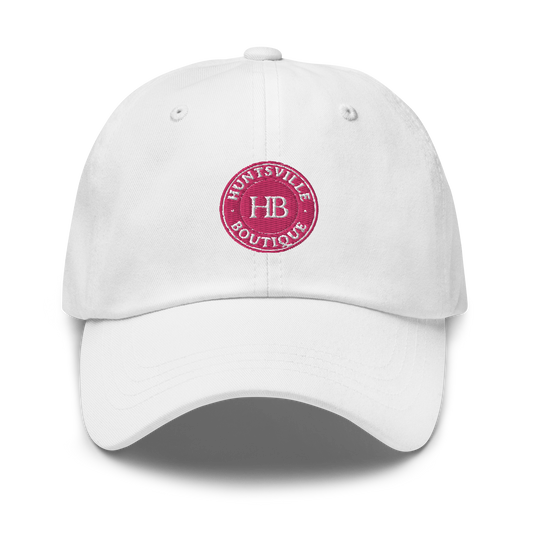 White hat & pink HB logo