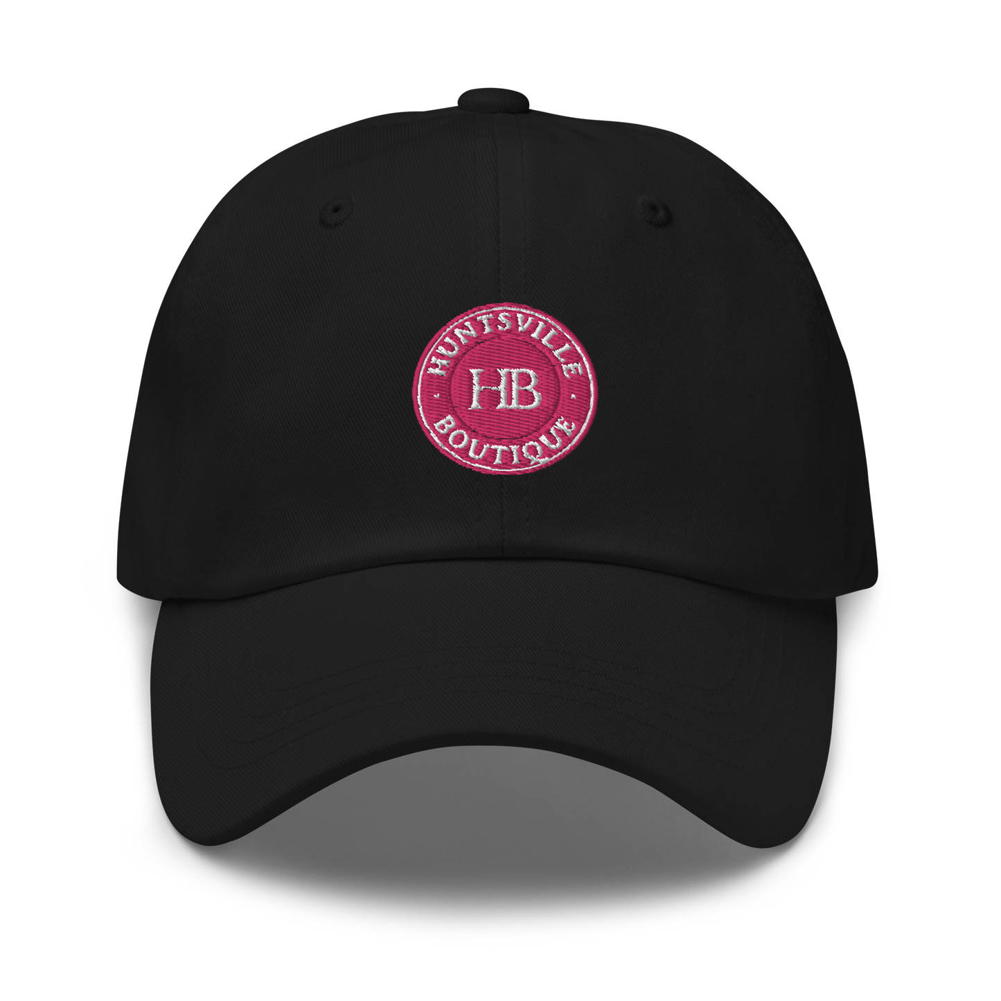 Black hat & pink HB logo