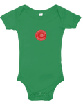 Green onesie-Red & White HB