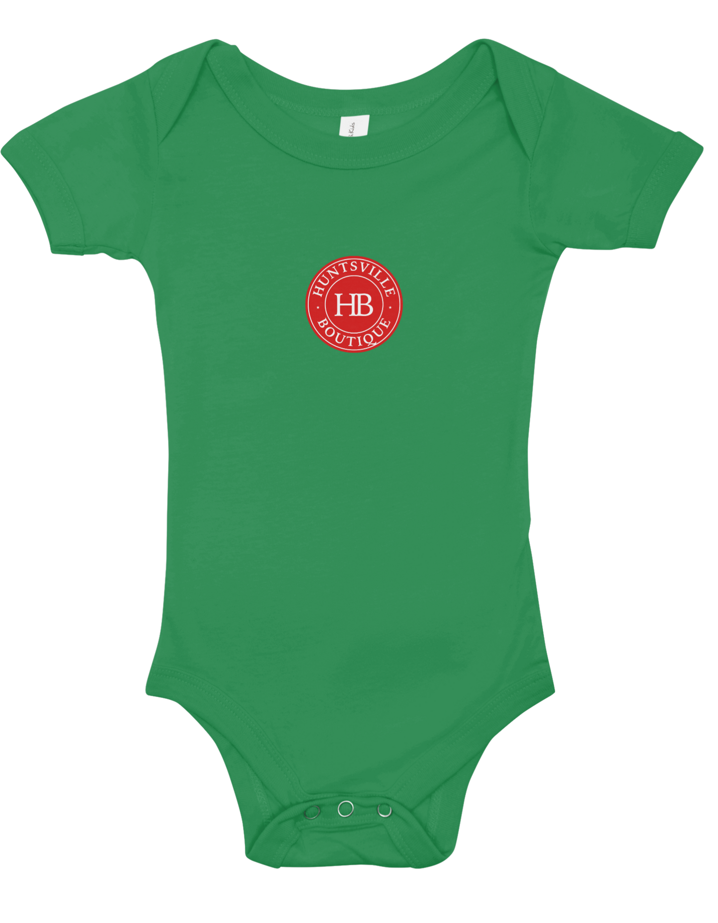 Green onesie-Red & White HB