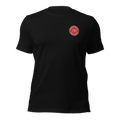 Black with red & white logo