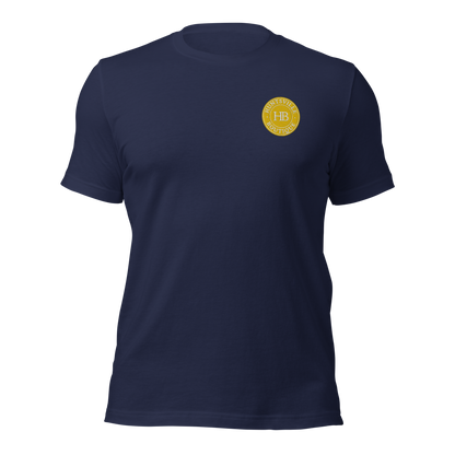 Navy with yellow & white logo