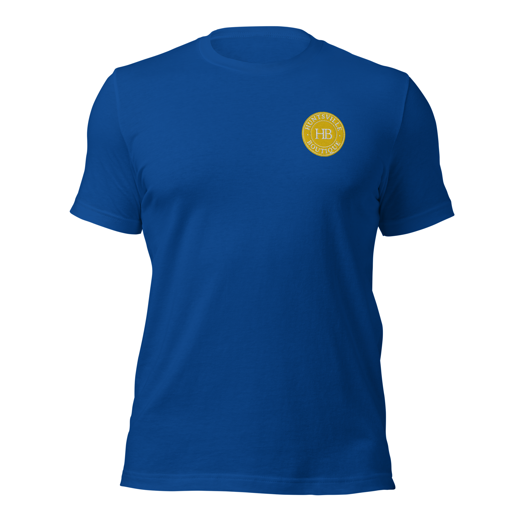 HBroyalbluetee-yellow and white logo