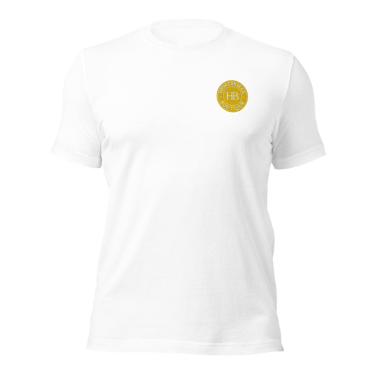 HBwhitetee-red-yellow-logo