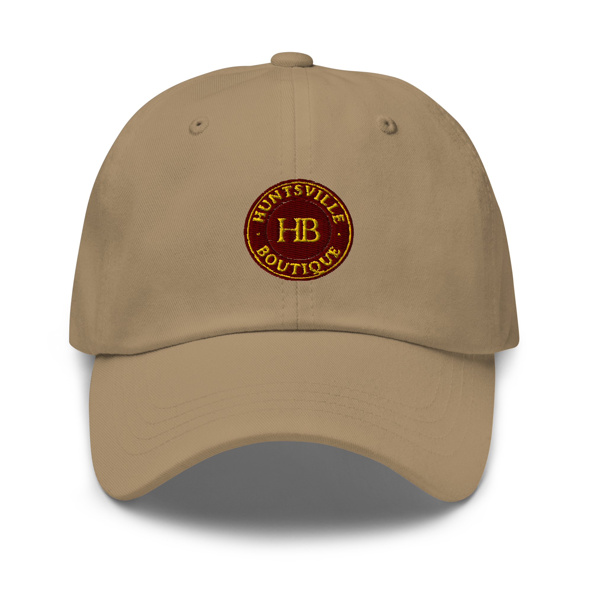 Khaki classic- HB maroon & gold logo