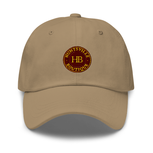 Khaki classic- HB maroon & gold logo